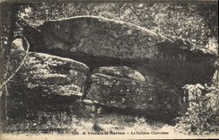 VINTAGE POSTCARD Dolmen Morvan Menhir the Chevresse dolmen