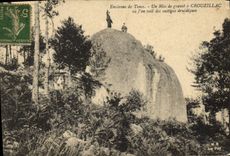 VINTAGE POSTCARD Dolmen Menhir Surroundings of Tence block of granite has Crouzillac Vestiges druidic