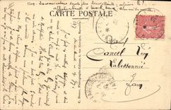 CPA Militaria Les grandes manoeuvres Artillerie Batterie de 155 long Le coup de feu