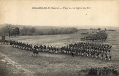 CPA Militaria Chambaran Vue de la ligne de tir