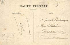 VINTAGE POSTCARD Militaria the assembled artillery and the obstacles Passage of a ford