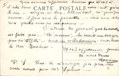 VINTAGE POSTCARD Militaria Camp of Chambaran Battery of 120