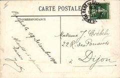 VINTAGE POSTCARD Militaria Artillerie of Batterie fortress of 155mm runs in action