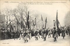 CPA Militaria Paris 11 novembre 1920 Fetes du cinquantenaire de la Republique Hommage au poilu