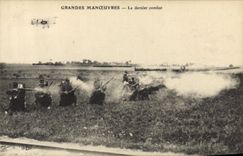 CPA Militaria Les grandes manoeuvres Le dernier combat