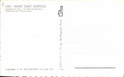 POSTAL MODERNA cabrito de Donald del mac de Maria del cine fuera del kimono