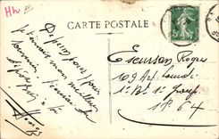 VINTAGE POSTCARD Bank Living room Crédit Lyonnais