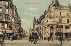 VINTAGE POSTCARD Banque Nancy Posts Central