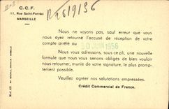 CPA Banque Credit Commercial de France Avenue des Champs Elysees Paris