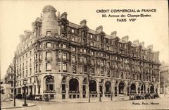 CPA Banque Credit Commercial de France Avenue des Champs Elysees Paris