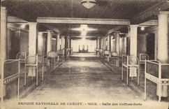 VINTAGE POSTCARD National Bank of Credit Nice Strong Strongroom