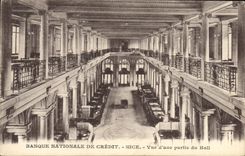 CPA Banque Nationale de Credit Nice Vue d'une partie du Hall