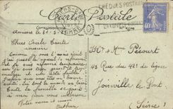 CPA Banque Amiens Rue Robert de Luzarche Maisons bombardees Militaria