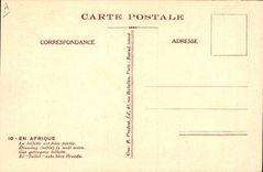 VINTAGE POSTCARD Fantaisie Boirau Illustrator In Africa the toilet is well carried