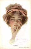 VINTAGE POSTCARD Fantasy Illustrator Philip Boileau Woman