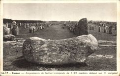 CPA Dolmen Menhir Carnac Alignements de menc 