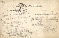 VINTAGE POSTCARD Militaria Camp of Cercottes Cleaning