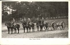 CPA Militaria Gun team RHA