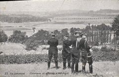 VINTAGE POSTCARD Militaria In shift General and officers of State Major