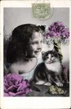 CPA Chat Chats Chaton Enfant