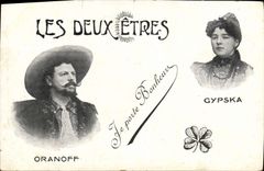 CPA Les deux etres Oranoff Gypska Medium