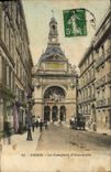 VINTAGE POSTCARD Paris Bank the Counter of Discount