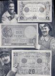 CPA Billets Cinq Francs Dix Francs Vingt Francs 