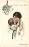 VINTAGE POSTCARD Fantasy Illustrator Bompard Children