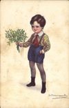 VINTAGE POSTCARD Fantasy Illustrator Bompard Child