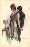 VINTAGE POSTCARD Fantasy Bompard Illustrator