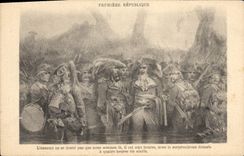 VINTAGE POSTCARD Napoleon 1st First Republic the Militaria enemy