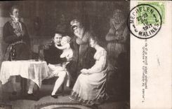 VINTAGE POSTCARD Napoleon 1st Museum of Versailles Menjaud Marie Louise and the king of Rome
