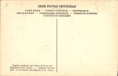 CPA Napoleon 1er recoit au Louvre les deputes de l'armee apres son couronnement Serangeli