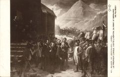 VINTAGE POSTCARD Napoleon 1st Museum of Versailles Lebel the first consul visits the hospital