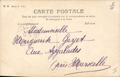 VINTAGE POSTCARD Napoleon 1st close friend First lesson of strategy