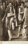 CPA Napoleon 1er recoit au Louvre les deputes Serangeli