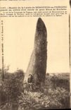 VINTAGE POSTCARD Dolmen Menhir of the moor of Kerdunus in Tregunc
