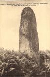 VINTAGE POSTCARD Dolmen Menhir of Landebourc' H close lannion Bay of St Michel in Strike