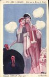 VINTAGE POSTCARD Fantasy Illustrator Edmond Audran Opera house the mascot