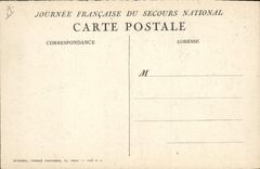 VINTAGE POSTCARD Fantasy Illustrator National Help Militaria