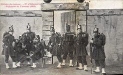 CPA Militaria 37eme d'infanterie Regiment de Turenne 1859