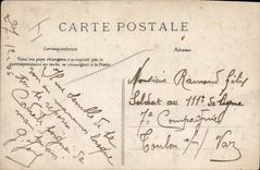 Escenas de Militaria de la POSTAL de la VENDIMIA de las tropas de la operación en descanso