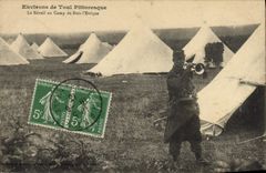 CPA Militaria Environs de Toul Le reveil au camp de Bois l'Eveque 
