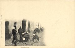 VINTAGE POSTCARD Militaria With potatos