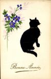 CPA Chat Chats Chaton (chat en feutrine)