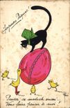 CPA Chat Chats Chaton Illustrateur Rene