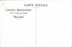 CPM Cinema Ramon Novarro dans Ben Hur