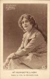 POSTAL MODERNA Srta. Georgette de Nery del cine en el papel de Primerose