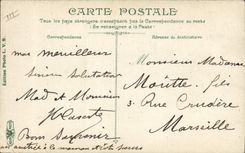 VINTAGE POSTCARD Cartomancy Clairvoyance Folklore Algeria Monologuist of good Guidzazne adventure