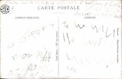 VINTAGE POSTCARD Bank Soldier Ticket 20 Francs